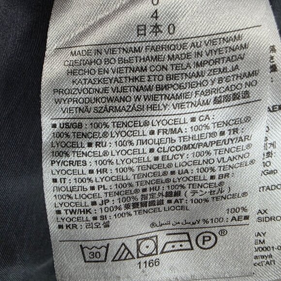 Womens Gap Gray 100% Tencel Pants Mid Rise Elastic Waist Size 0 - Picture 3 of 10